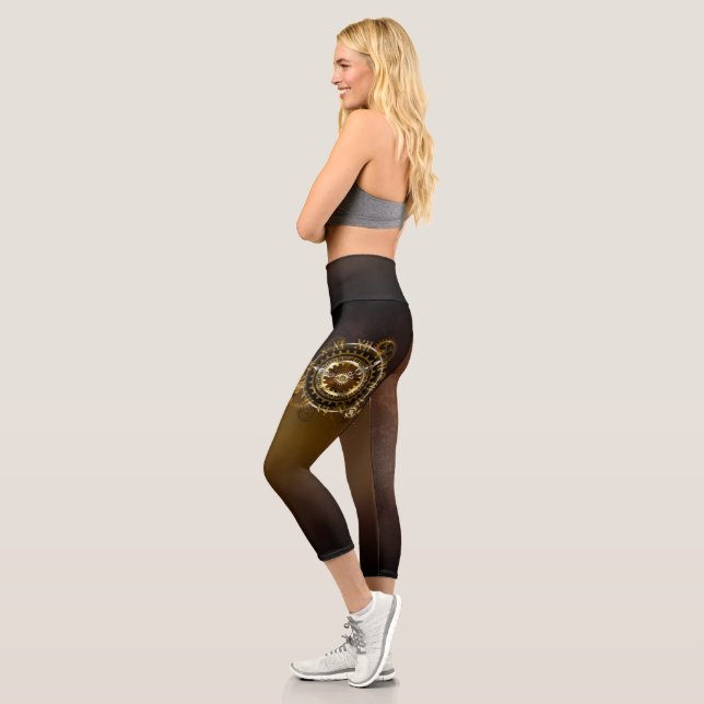 Steampunk clock capri leggings (Links)
