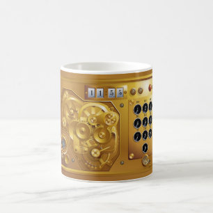 Steampunk clock coffee mug kaffeetasse