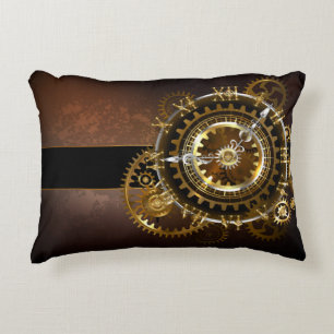 Steampunk clock dekokissen