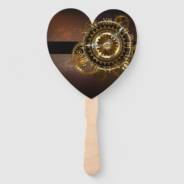 Steampunk clock fächer (Vorderseite)