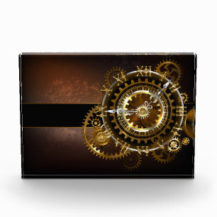 Steampunk clock fotoblock