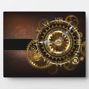 Steampunk clock fotoplatte