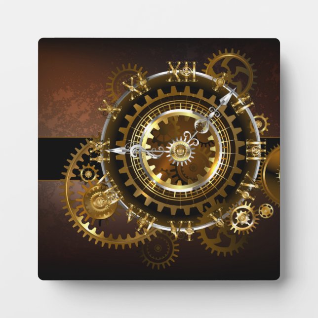 Steampunk clock fotoplatte (Vorderseite)