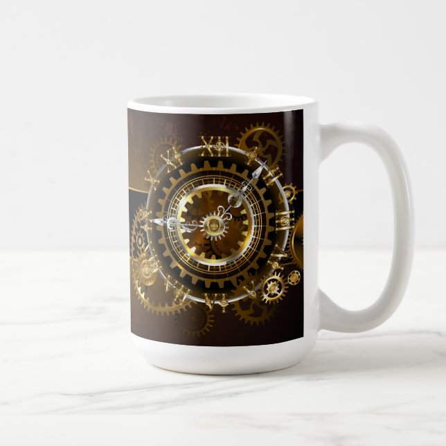 Steampunk clock kaffeetasse (Rechts)