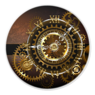 Steampunk clock keramikknauf