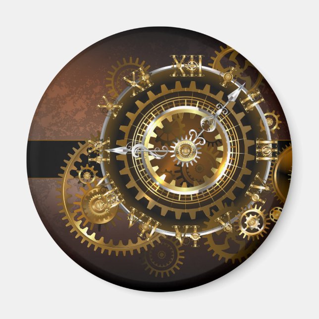 Steampunk clock magnet (Vorne)