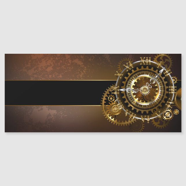 Steampunk clock magneteinladung (Vorderseite)