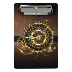 Steampunk clock mini klemmbrett
