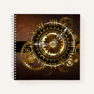 Steampunk clock notizbuch