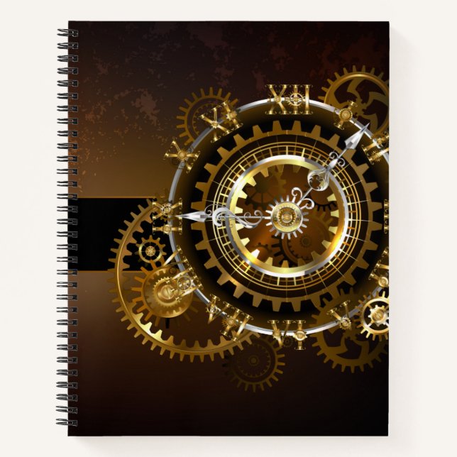 Steampunk clock notizbuch (Vorderseite)