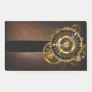 Steampunk clock post-it klebezettel
