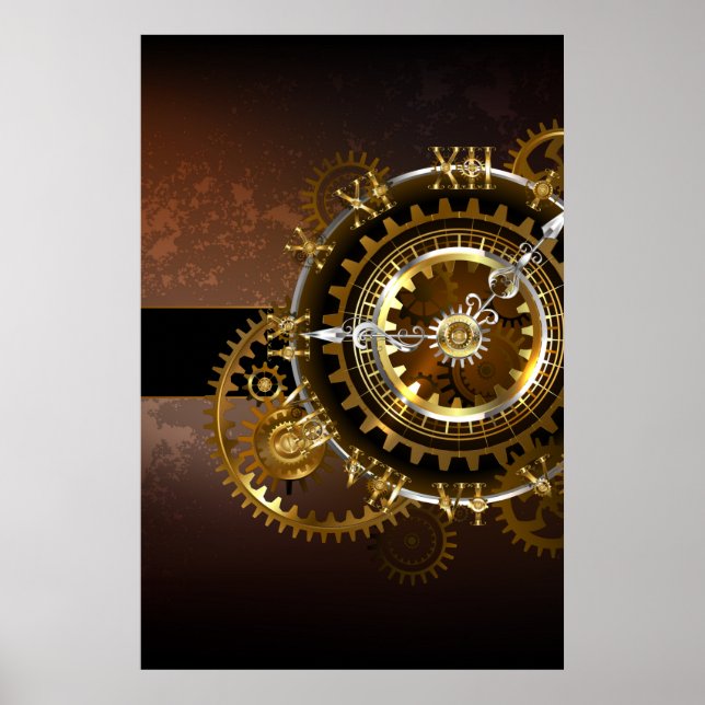 Steampunk clock poster (Vorne)