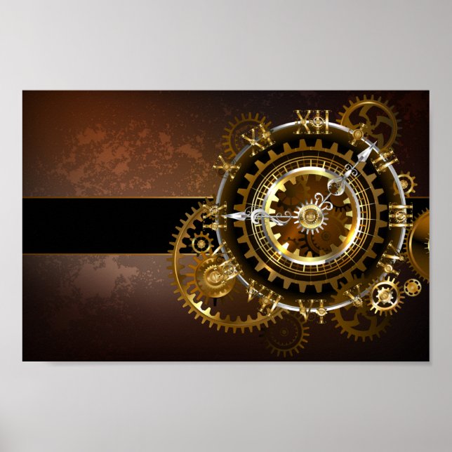 Steampunk clock poster (Vorne)
