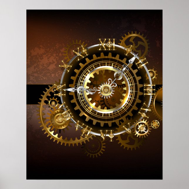 Steampunk clock poster (Vorne)