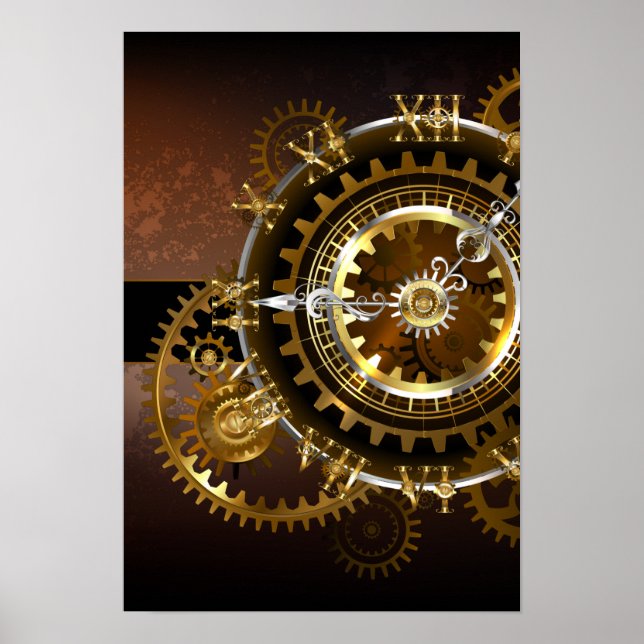 Steampunk clock poster (Vorne)