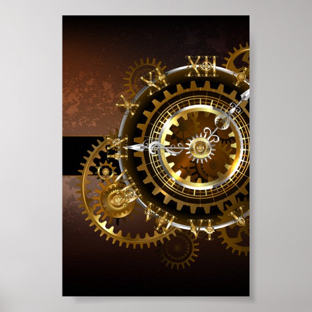 Steampunk clock poster (Vorne)