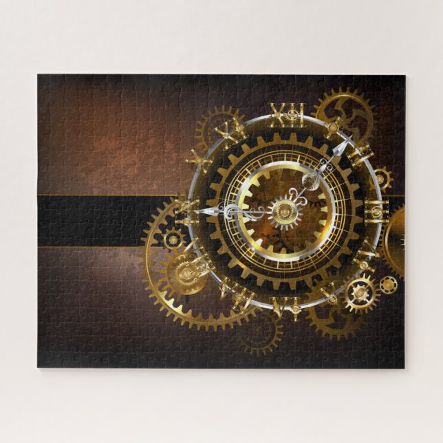 Steampunk clock puzzle (Horizontal)