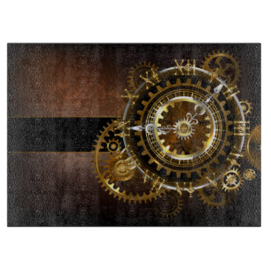 Steampunk clock schneidebrett