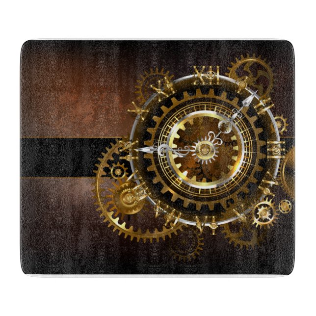 Steampunk clock schneidebrett (Vorderseite)