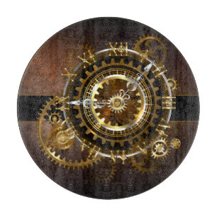 Steampunk clock schneidebrett