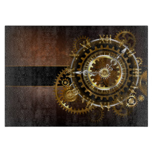 Steampunk clock schneidebrett