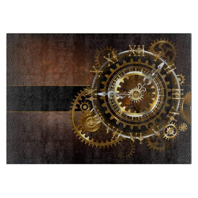 Steampunk clock schneidebrett (Vorderseite)