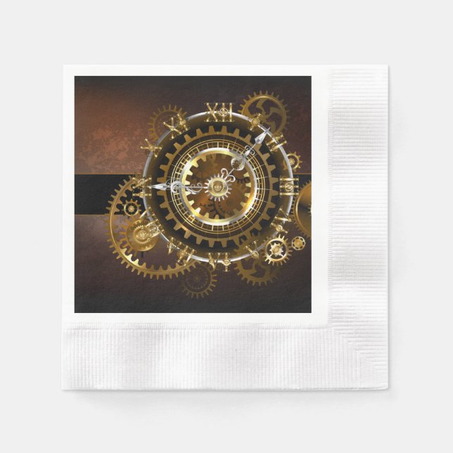 Steampunk clock serviette (Vorderseite)