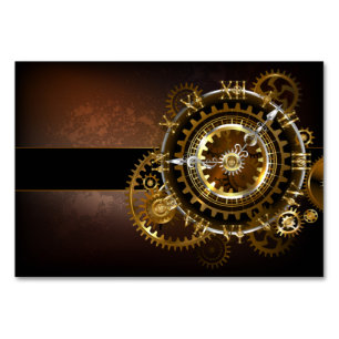 Steampunk clock tischnummer