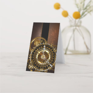 Steampunk clock treuekarte