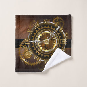 Steampunk clock waschlappen