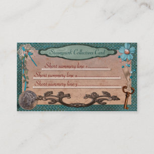 Steampunk-Collectives für Web oder lokales Geschäf Visitenkarte