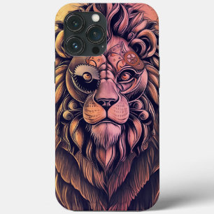 Steampunk Color Gradient Rustikale Lion Case-Mate iPhone Hülle