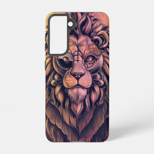 Steampunk Color Gradient Rustikale Lion Samsung Galaxy Hülle