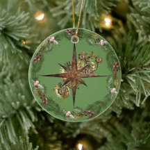 Steampunk Compass Star & Wreath individuell anpass