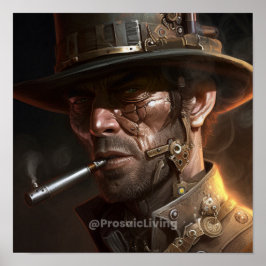 Steampunk Cowboy Poster