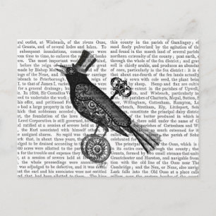 Steampunk Crow 2 Postkarte
