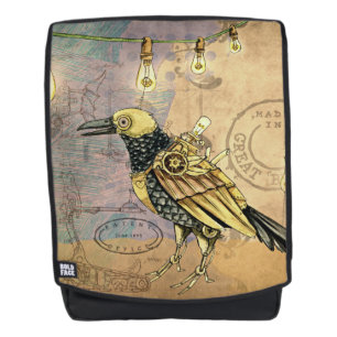 Steampunk Crow Backpack Rucksack