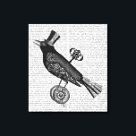 Steampunk Crow Leinwanddruck<br><div class="desc">Haustiere</div>