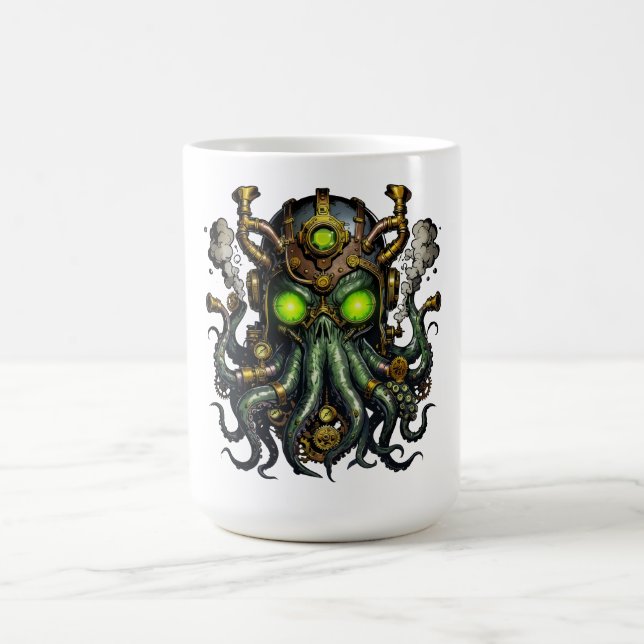 Steampunk-Cthulhu-Monster  Kaffeetasse (Mittel)