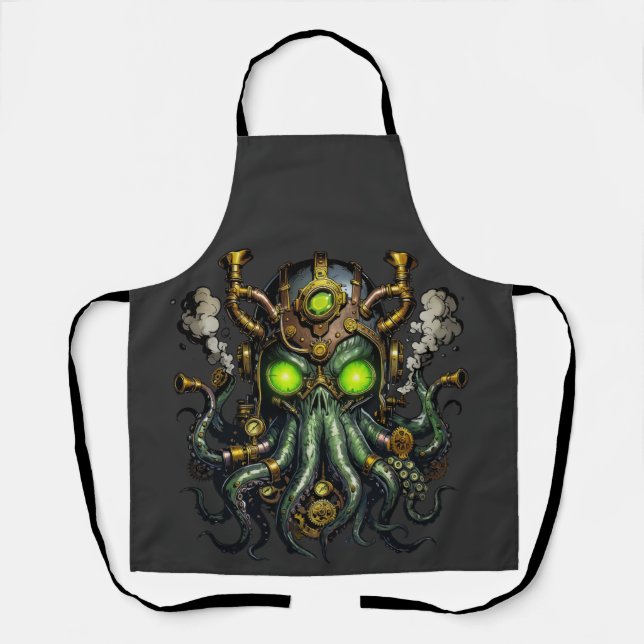 Steampunk-Cthulhu-Monster  Schürze (Vorderseite)