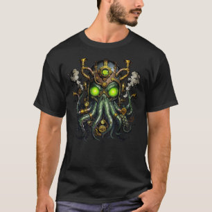Steampunk-Cthulhu-Monster T-Shirt