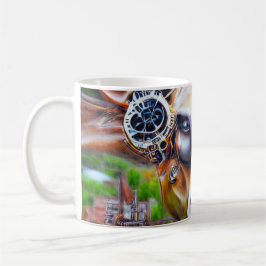 Steampunk Cyber Cow Kaffeetasse