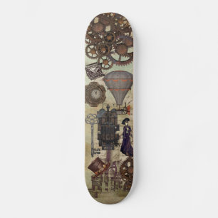 Steampunk Cyberpunk Vintage Geber Skateboard