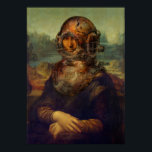 Steampunk da Vinci Mona Lisa Divers Helmet Pop Art Poster<br><div class="desc">Steampunk Mona! Der Helm des Vintagen Tauchers. Leonardo da Vincis ikonisches Gemälde, die Sternenausstellung des Louvre in Paris, muss die Mona Lisa das bekannteste und am leichtesten erkennbare Bild der Welt sein. Es gibt viele Versionen dieses Gemäldes, hier sehen wir sie in der Steampunk-Mode-Phase, erstellt von Paul Stickland. Sorry Leo!...</div>
