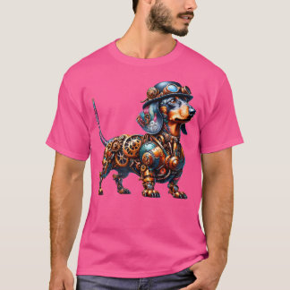 Steampunk Dackel Lover Fantasy Art T-Shirt