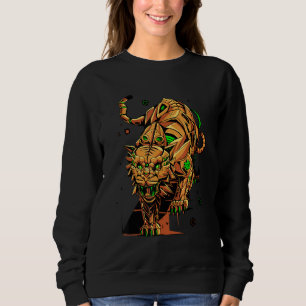 Steampunk-Dampf-Tiger Sweatshirt