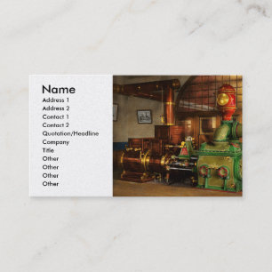 Steampunk - Dampflampe-Dampferpumpe Worthington 18 Visitenkarte
