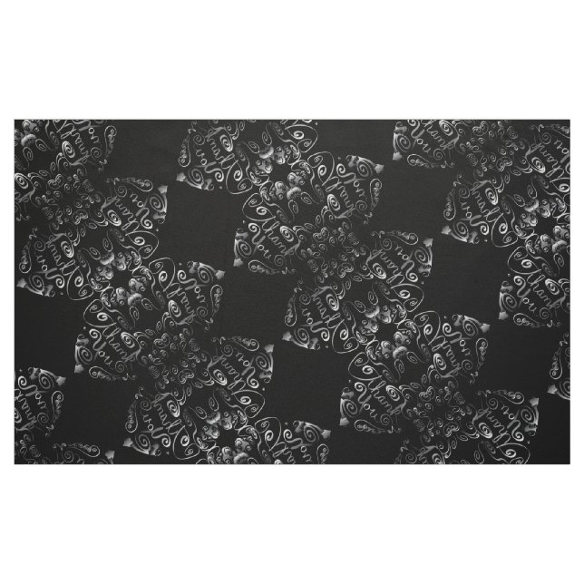 Steampunk "Danke" Motorhörer Stoff (Fat Quarter (45,7 x 55,9 cm))