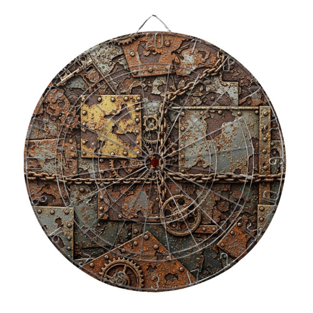 Steampunk Dartboard Dartscheibe (vorne)