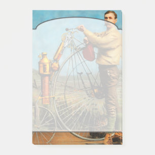 Steampunk - Das dampfbetriebene Fahrrad 1884 Post-it Klebezettel